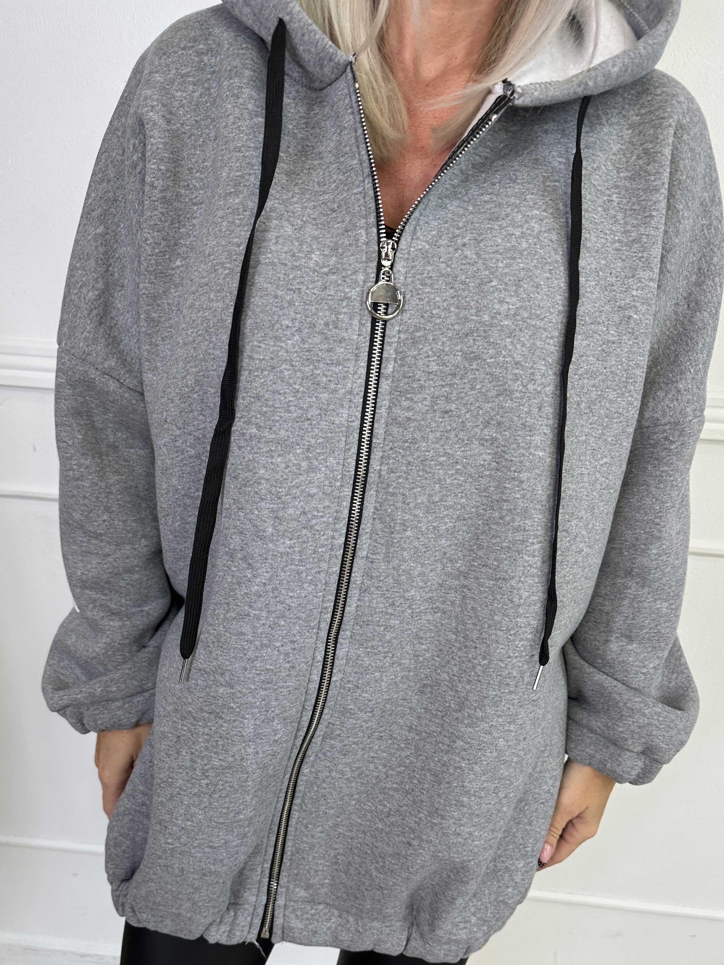 Iverna - Blød oversize hoodie med tekst